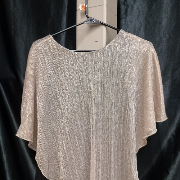 Enfocus Studio Black and Gold Asymmetrical Cocktail Dress - Picture 12 of 15